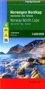 : Norwegen Nordkap, Straßenkarte 1:400.000, freytag & berndt, KRT