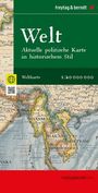 : Weltkarte: Aktuelle politische Karte in historischem Stil, 1:20.000.000, gefaltet, freytag & berndt, KRT