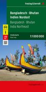 : Bangladesch - Bhutan - Indien Nordost, Straßenkarte 1:1.000.000, freytag & berndt, KRT