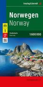 : Norwegen, Straßenkarte 1:600.000, freytag & berndt, KRT