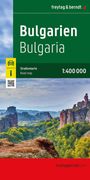 Titel "Bulgarien Bulgaria", 1:400 000, Straßenkarte. Foto: Felsformationen in grüner Landschaft unter blauem Himmel.