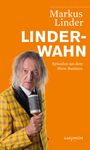 Text: "Markus Linder LINDERWAHN Episoden aus dem Show-Business." Mann in kariertem Anzug mit Mikrofon.