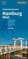 : Radwanderkarte Hamburg West RW-HH1, KRT