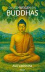 Das SCHWEIGEN des BUDDHAS, Asit Vashistha. Illustration eines meditierenden Buddha unter einem Baum.