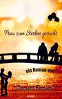 „Frau zum Sterben gesucht“, ein Roman von Clemant Ferrant. Silhouetten von Personen vor einem orangefarbenen Hintergrund.
