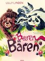 „Beeren Bären“, bunte Illustration mit drei lächelnden Bären und Beeren. Namen „Lilly Lynden“ und „Alina Kareva“ sichtbar.