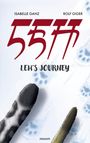 Text: "ISABELLE GANZ ROLF GIGER 5555 LEH'S JOURNEY". Zwei Tierpfoten und Pfotenabdrücke im Schnee.