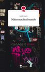 „Mitternachtsfreunde“ von Jakob Kautz auf einem graffiti-bedeckten Hintergrund mit story.one Logo oben.