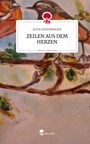 Text auf weißem Hintergrund: "Elfie Eidenberger - Zeilen aus dem Herzen". Illustration von Vögeln auf Zweigen.