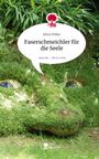 Titel: "Faserschmeichler für die Seele" von Silvia Peiker. Illustration mit grasbewachsenem Gesicht im Hintergrund.