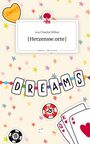 Oben: "Lea Chantal Röhse [Herzensw:orte]" und "story.one – Life is a story". Buntes, verspieltes Design mit Sternen und Spielkarten.