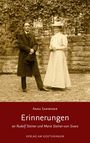 „Anna Samweber: Erinnerungen an Rudolf Steiner und Marie Steiner-von Sivers.“ Ein Paar steht vor einer Steinwand.