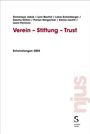 Texte: "Verein - Stiftung - Trust", "Entwicklungen 2025". Autorenliste oben. Logo unten rechts, vertikales "nius".