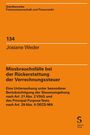 Josiane Weder: Missbrauchsfälle bei der Rückerstattung der Verrechnungssteuer, Buch
