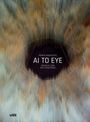 "AI TO EYE: BETWEEN CODE AND CONSCIENCE" von Robert Riener. Abstrakte Augenillustration mit Linien und mehrfarbiger Struktur.