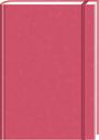 : Anaconda Notizbuch/Notebook/Blank Book, punktiert, textiles Gummiband, pink, Hardcover (A5), 120g/m² Papier, Div.