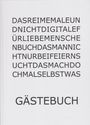 Hans-Werner Aschoff: Gästebuch, Buch