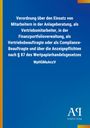 Ein blaufarbener Hintergrund mit weißem Text über die Verordnung WpHGMaAnzV und ein Logo von Antiphon Verlag unten rechts.