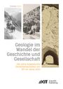 "Geologie im Wandel der Geschichte und Gesellschaft. 200 Jahre Angewandte Geowissenschaften am KIT im Jahre 2025." Drei historische Fotos einer Kutsche, Zuschauer und einem Tunnel.