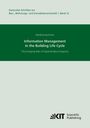 "Information Management in the Building Life Cycle" von Matthias Buchholz. Unten rechts: KIT Scientific Publishing-Logo.