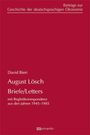 Beitrag zur Geschichte der deutschsprachigen Ökonomie. August Lösch Briefe, Begleitkorrespondenz 1945–1985. Roter Hintergrund.