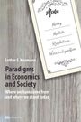 Text: "iMenu Money Markets Regulations Wars and pacifism. Lothar F. Neumann Paradigms in Economics and Society..." Hintergrund: Holztextur.