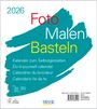 : Foto-Malen-Basteln Bastelkalender weiß 2026, KAL