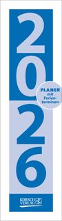 : Streifenplaner Mini Blau 2026, KAL