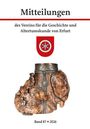 Martin Sladeczek: Mitteilungen des Vereins für die Geschichte und Altertumskunde von Erfurt Band 87· 2026, Buch
