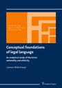 Leonora Wollenhaupt: Conceptual foundations of legal language, Buch