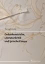 Thorsten Schulte: Gedankenstriche, Literaturkritik und lyrische Essays, Buch