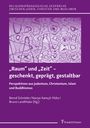 „Raum“ und „Zeit“ – geschenkt, geprägt, gestaltbar. Lila abstrakte Linienzeichnung, Autoren: Schröder, Kamçılı-Yıldız, Landthaler.