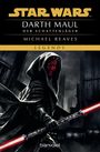 Text: Star Wars, Darth Maul - Der Schattenjäger, Michael Reaves, Legends. 

Eine Illustration von Darth Maul mit rotem Lichtschwert.