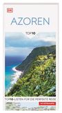 „Azoren: Top 10, Top10-Listen für die perfekte Reise, mit Extrakarte.“ Bild zeigt grüne Klippen am Meer. Logo: „DK“.
