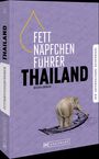 "Fettnäpfchenführer Thailand" in Weiß auf lila. Ein Elefant steht auf einem Boot.