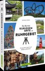 "Das Buch der kuriosen Orte im Ruhrgebiet" von Dagmar Hönner. Skurrile Orte, unter anderem asiatische Architektur und bunte Bauten.