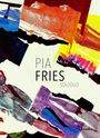 "Pia Fries Soloduo" in schwarzer Schrift. Bunte, abstrakte Elemente und Farbspritzer auf hellem Hintergrund.