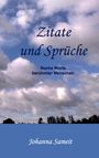 Johanna Sameit: Zitate und Sprüche, Buch