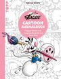 Text in rosa Kreis: "Diddl CARTOON AUSMALBUCH Original-Motive zum Ausmalen für große und kleine Fans". Fröhliche Maus mit Pinsel.