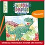 Natascha Pitz: Zauberpapier Malbuch Dinosaurier, Buch