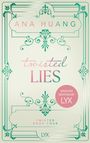 "Ana Huang, Twisted Lies, English Edition by LYX, Twisted Book Four. Verziert mit grünen, eleganten Rahmen und Ornamenten."