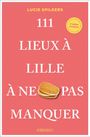"111 LIEUX À LILLE À NE PAS MANQUER" in weißer Schrift auf rosa Hintergrund. Zwei Waffeln sind abgebildet.