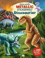 : Meine große Metallic-Stickerwelt Dinosaurier, Buch