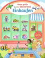 : Meine große bunte Stickerwelt - Einkaufen, Buch