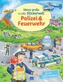 : Meine große bunte Stickerwelt - Polizei und Feuerwehr, Buch