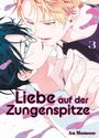 "Liebe auf der Zungenspitze", Band 3, An Momose. Eine Illustrationsszene mit zwei sich nahekommenden Personen.