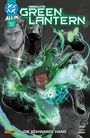 „ABSOLUTE GREEN LANTERN: DIE SCHWARZE HAND“ steht im Vordergrund über einer dynamischen Illustration.