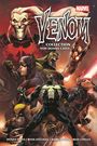 "Venom Collection von Donny Cates" darüber eine Illustration mit Marvel-Helden und Venom zentral vorne.