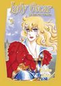 Titel: "Lady Oscar - Die Rose von Versailles 9". Illustration: Frau mit blonden Haaren und rotem, verziertem Gewand.