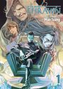 "Star Wars: Thrawn", adaptiert von Man Tsang. Illustration mit mysteriösem Mann im Thron und Gesichter im Hintergrund.